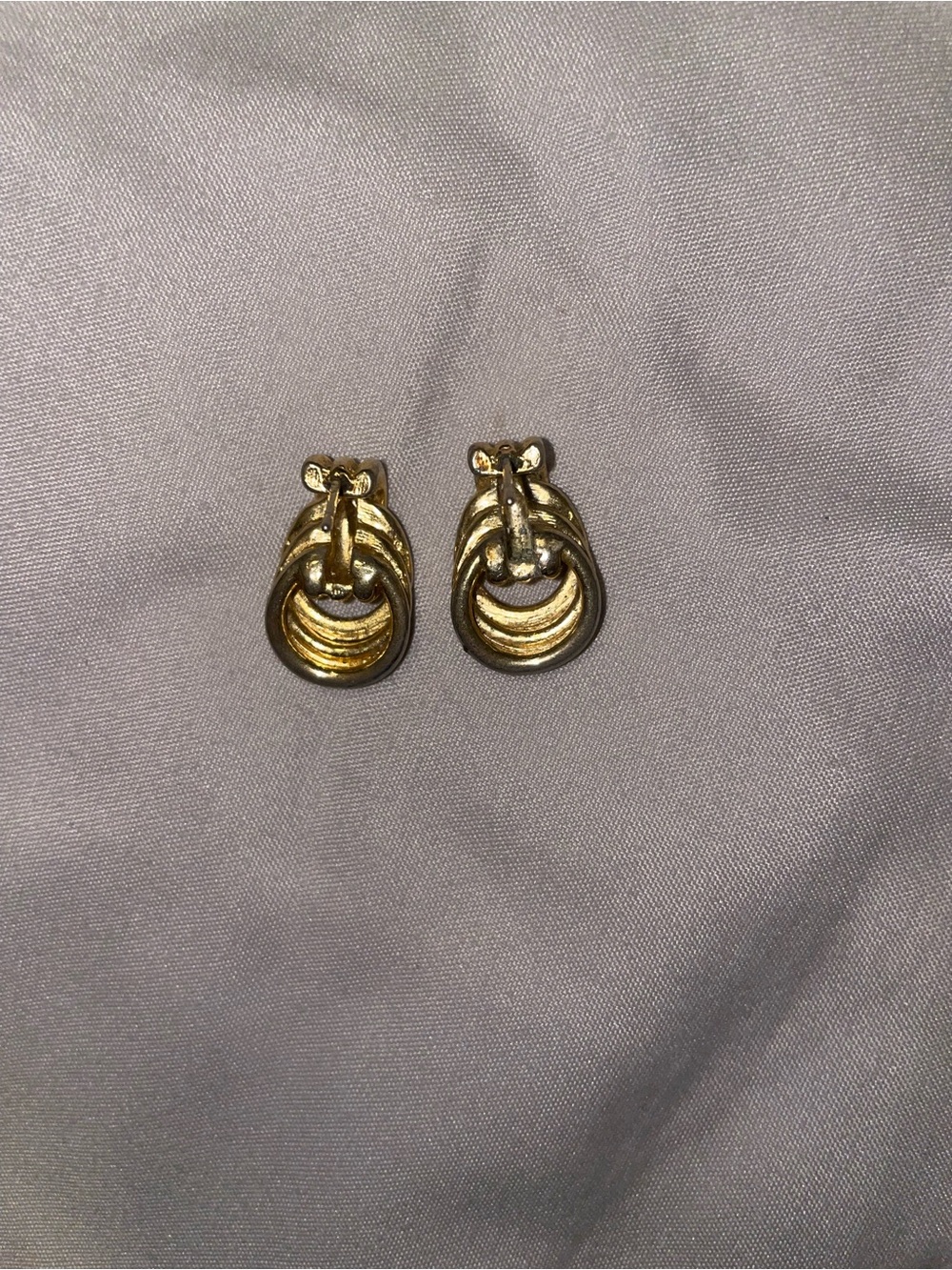 Vintage Gold-Tone Women's Drop Earrings - Unbranded